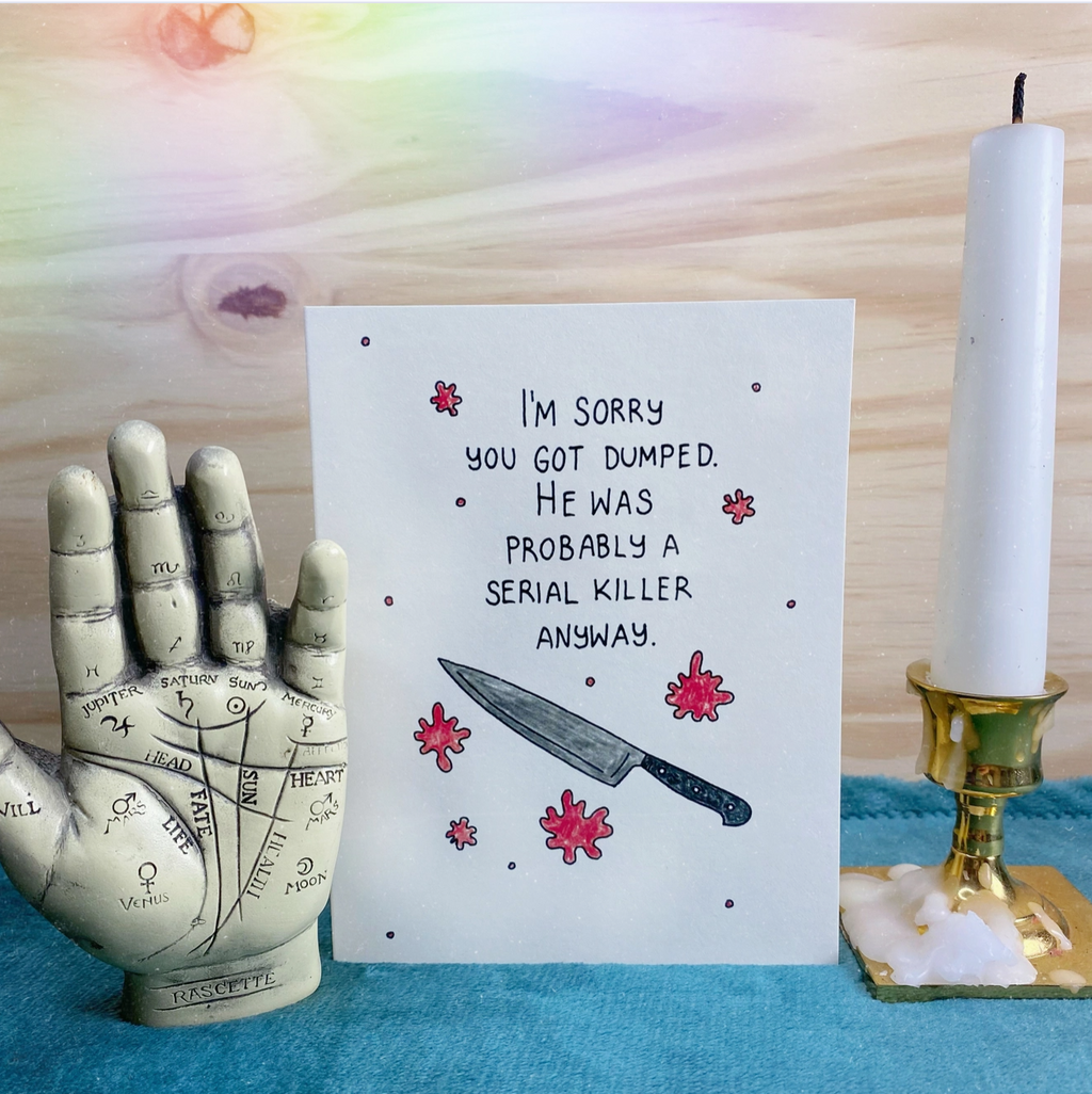 Serial Killer Breakup Greeting Card