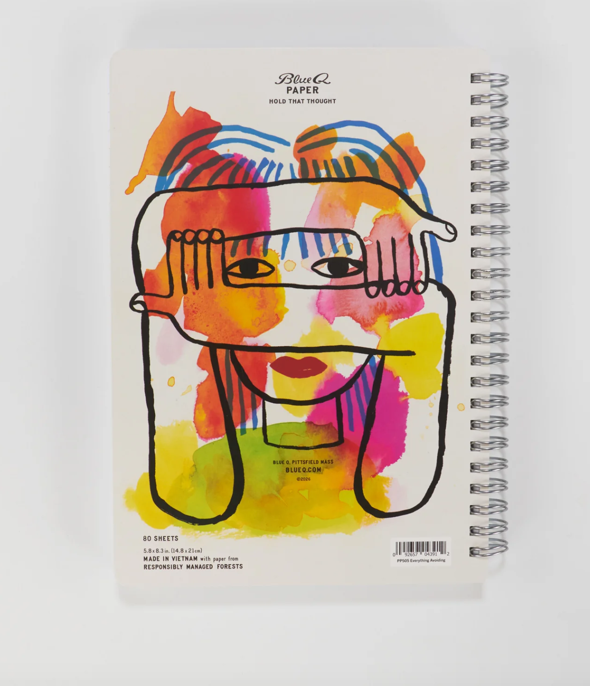 Everything Avoiding 6x8 Spiral Notebook