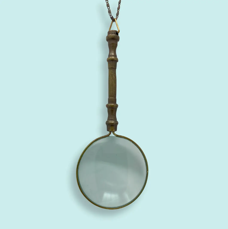 Ornate Magnifying Glass Necklace