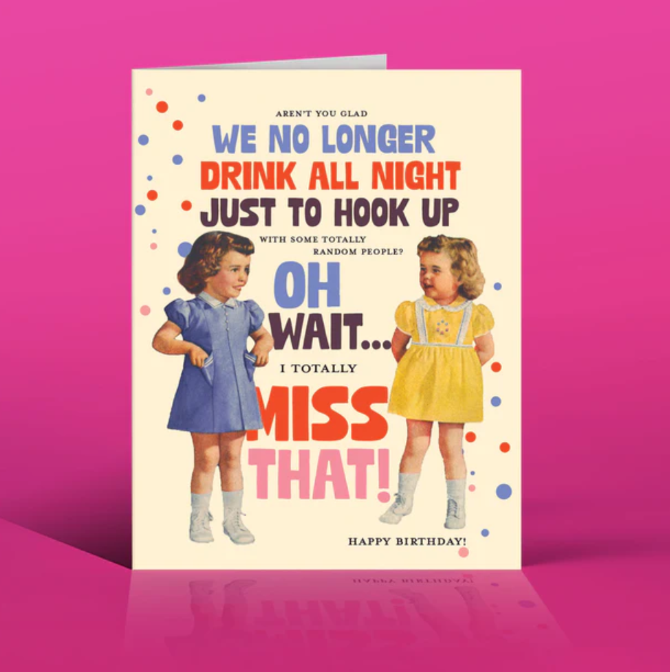 Drugs & Hookups Birthday Greeting Card