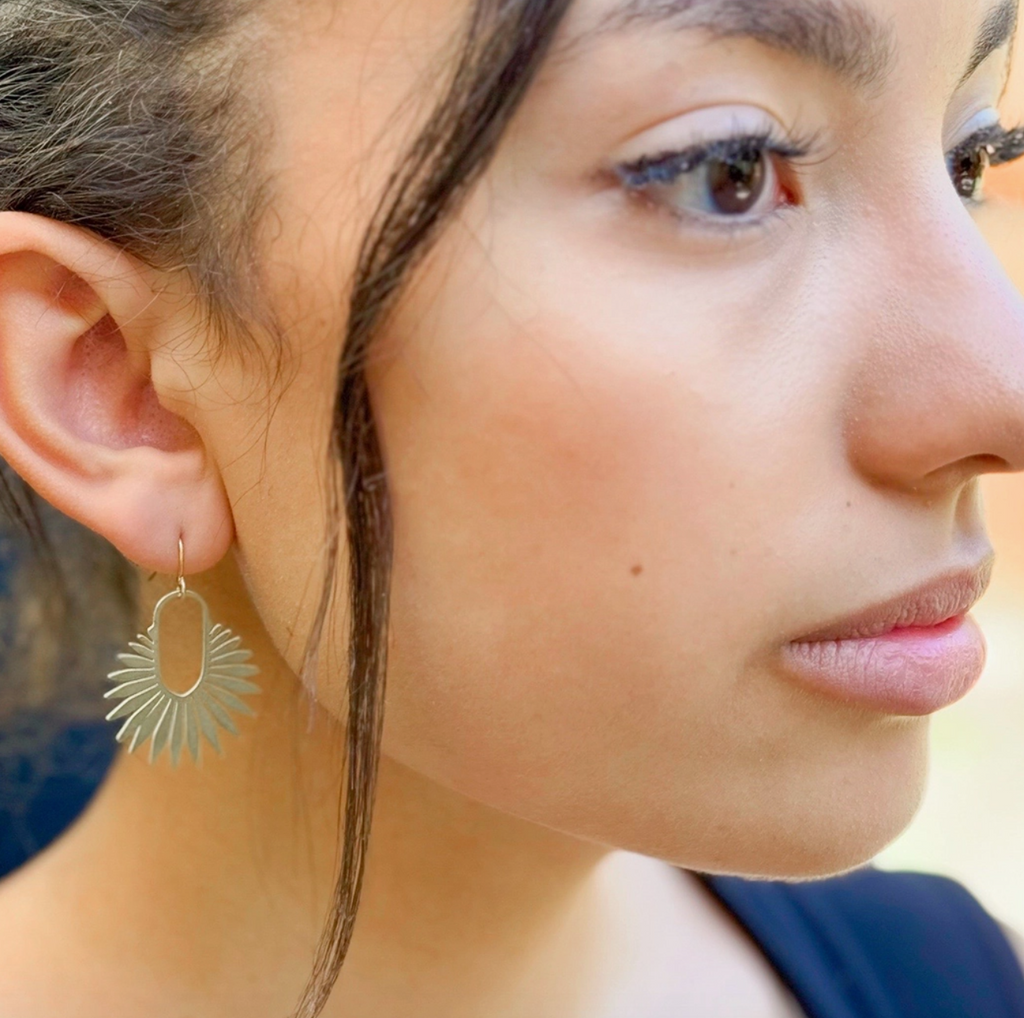 Small Dahlia Earrings