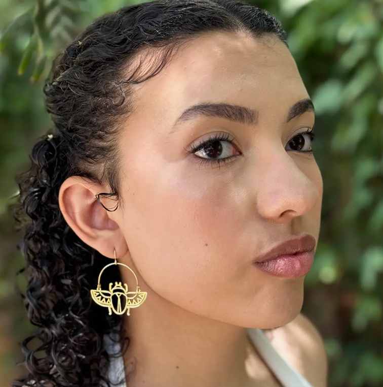 Scarab Hoops