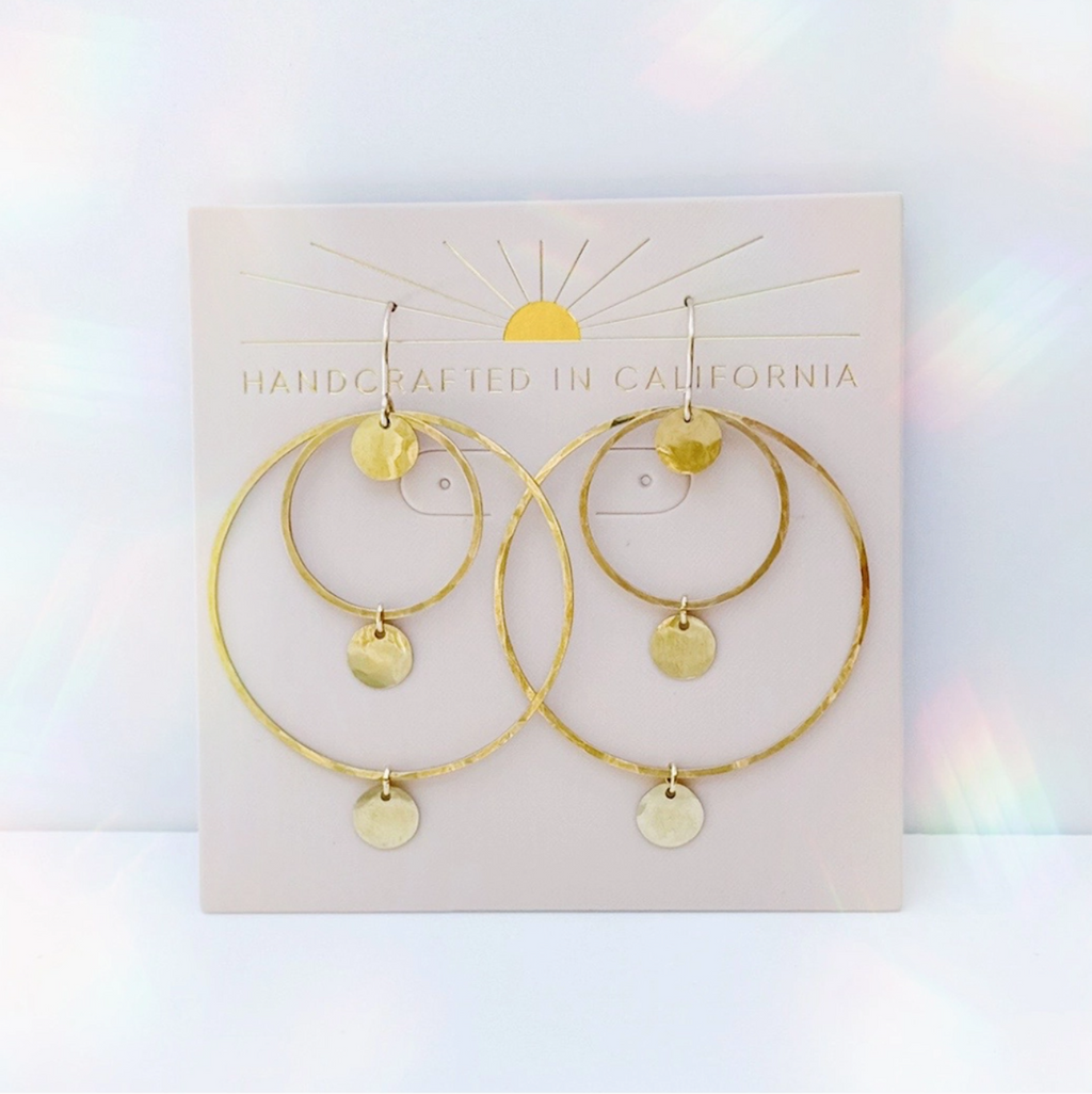 Three Tiered Hoop Earrings
