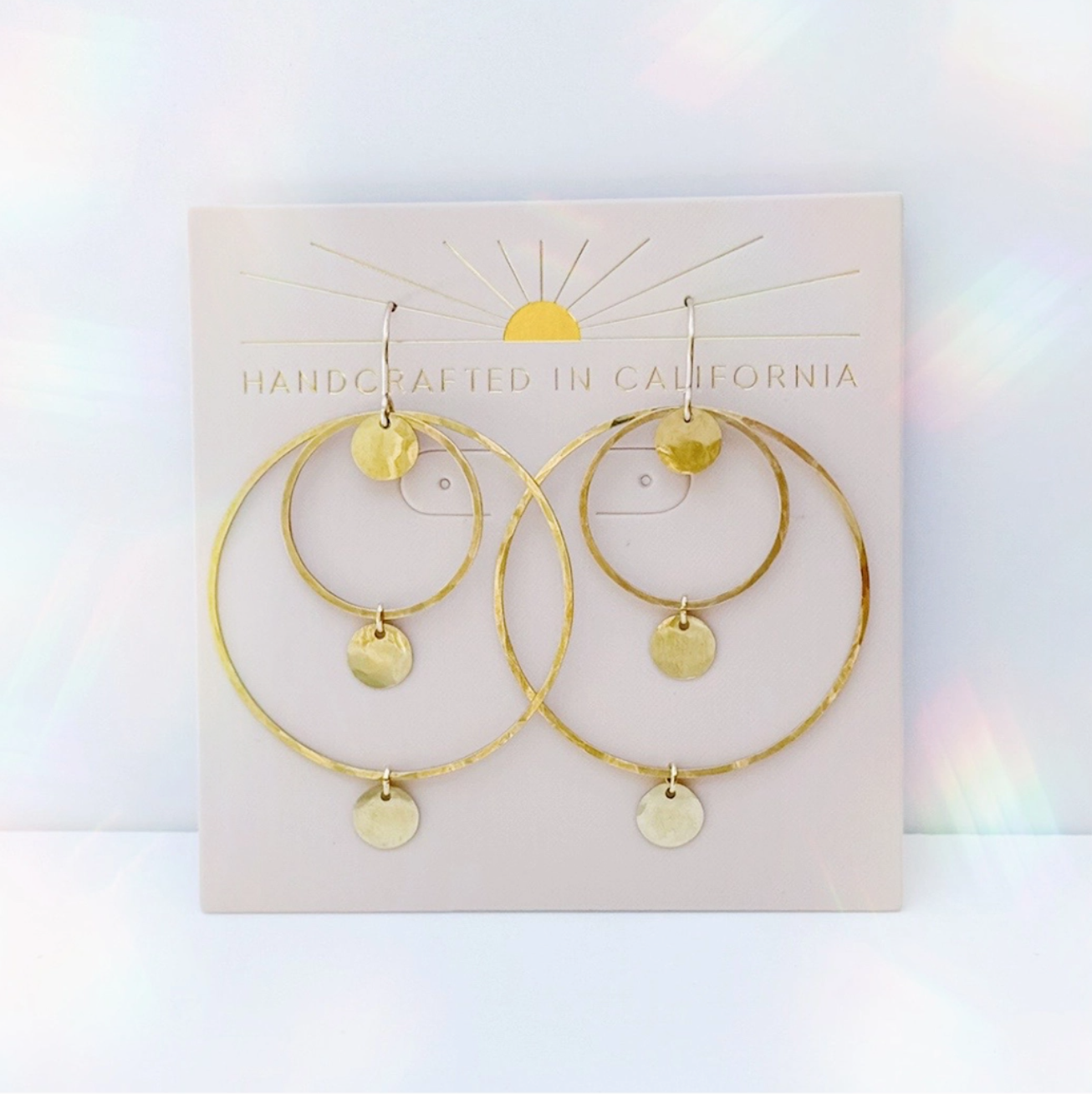 Three Tiered Hoop Earrings