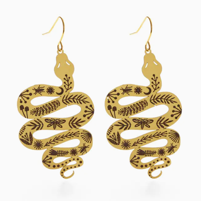 Garden Snake Earrings