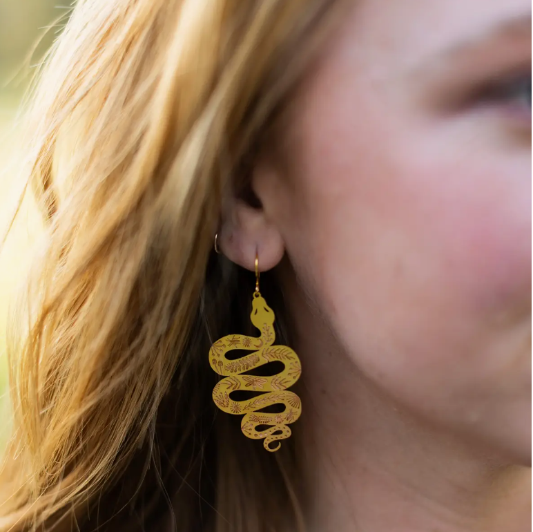 Garden Snake Earrings