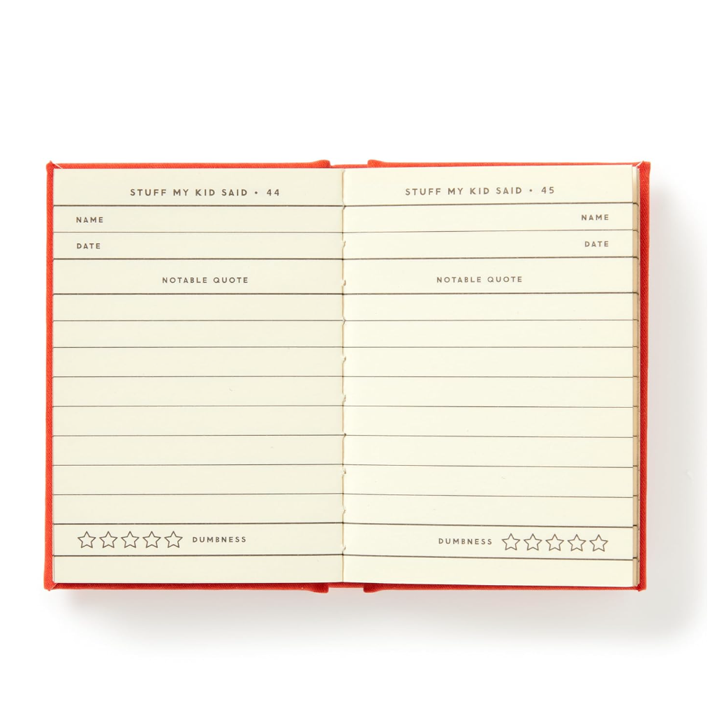 Dumb Things My Kid Said Tiny Diary
