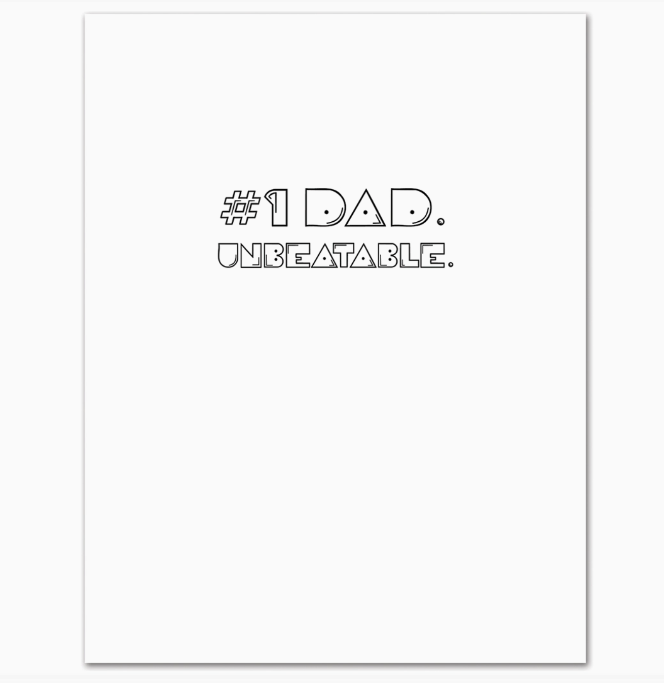 Pac-man Father's Day Greeting Card
