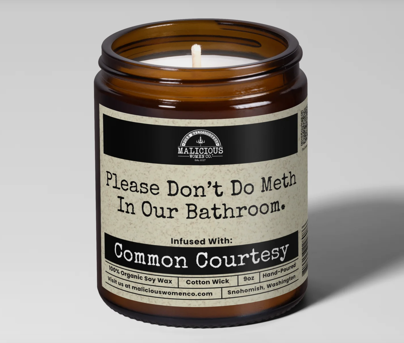 Please Don't Do Meth In Our Bathroom Candle