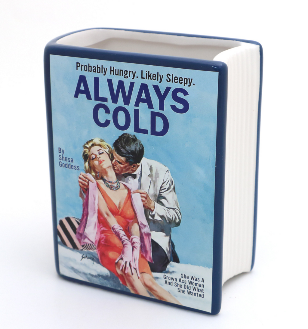 Always Cold Book Pencil Holder/ Vase