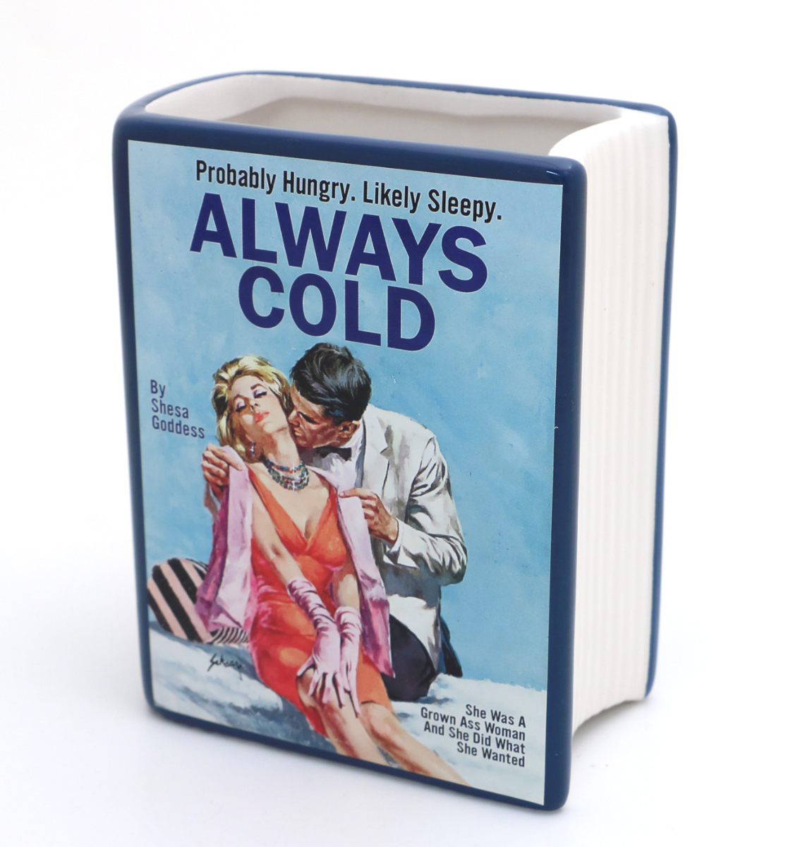 Always Cold Book Pencil Holder/ Vase