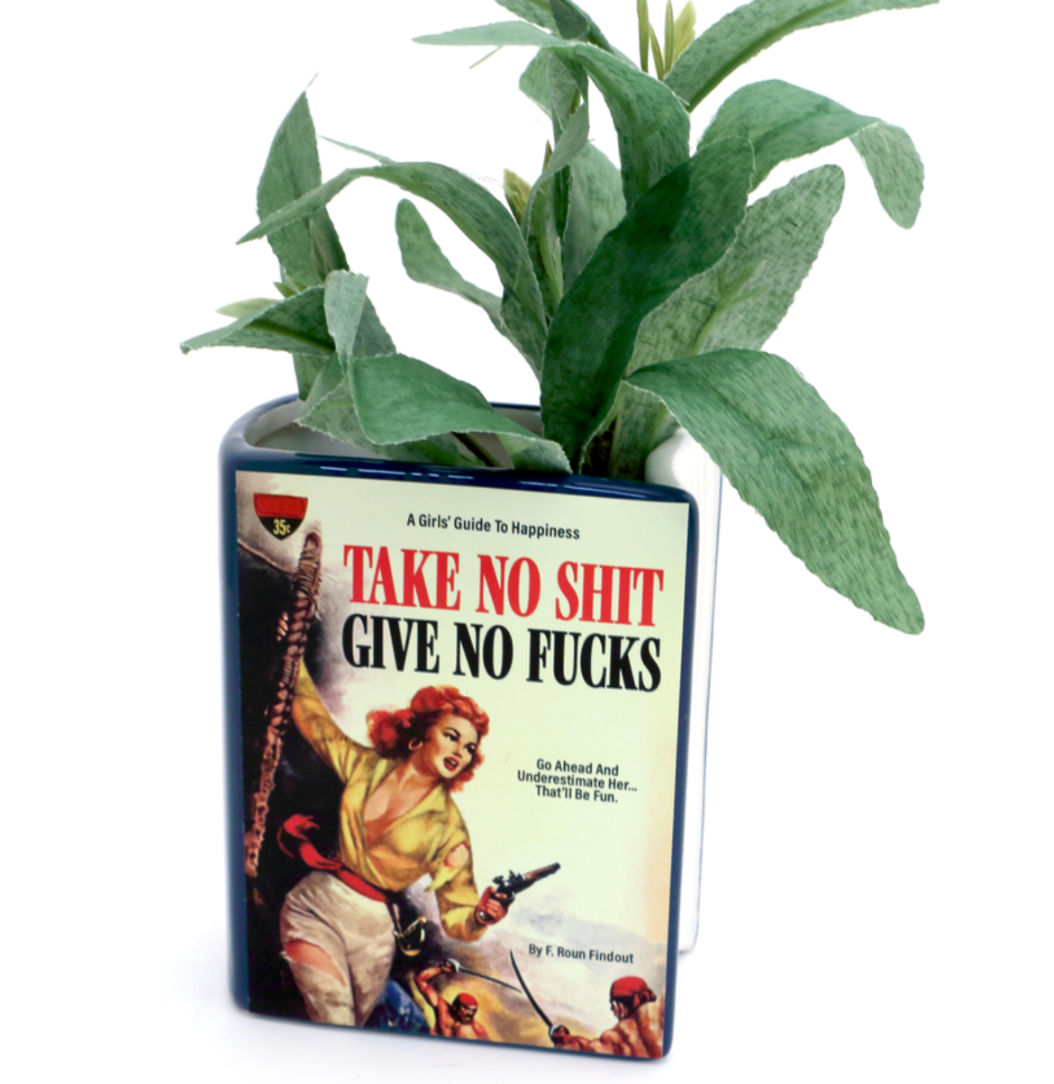 Take No Shit, Give No Fucks Pencil Holder/Vase