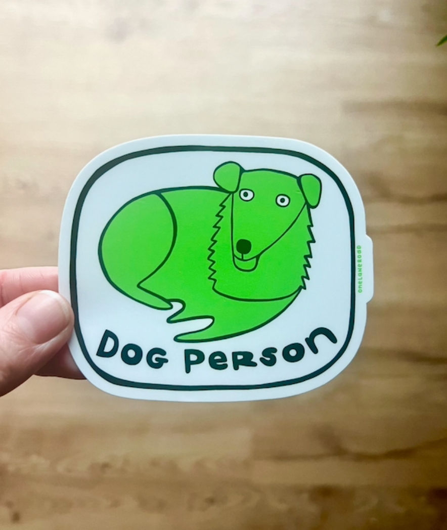 Dog Person Sticker