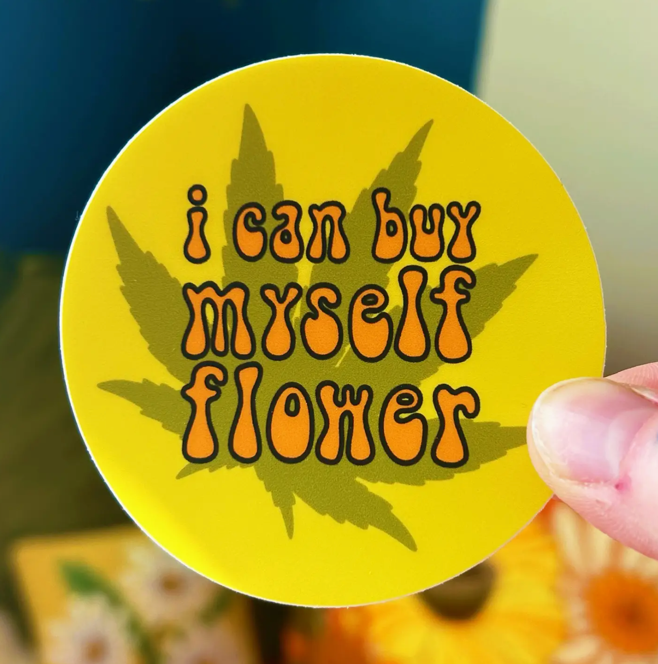 Buy Myself Flower Sticker