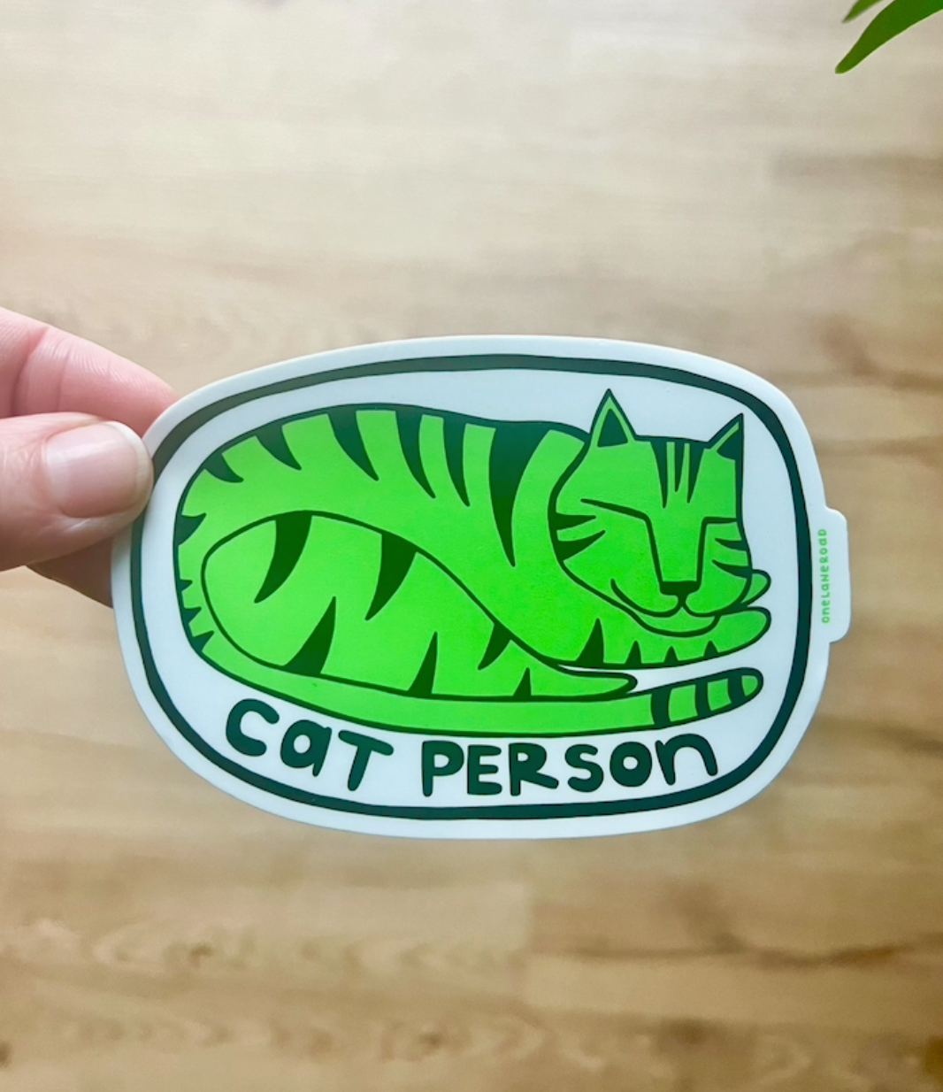 Cat Person Sticker