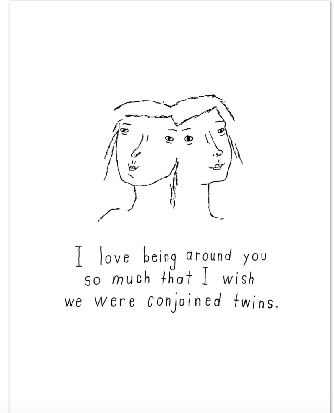Conjoined Twins Greeting Card