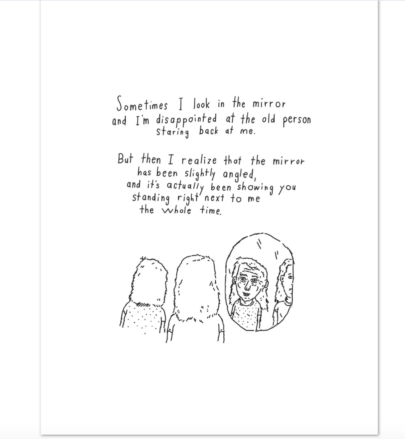 Old Person Greeting Card