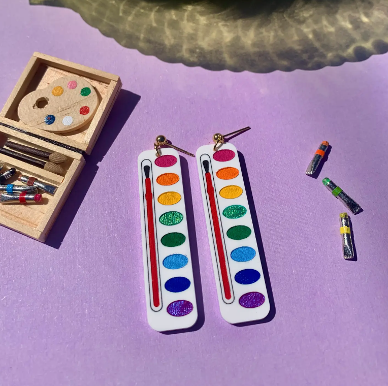 Watercolor Earrings