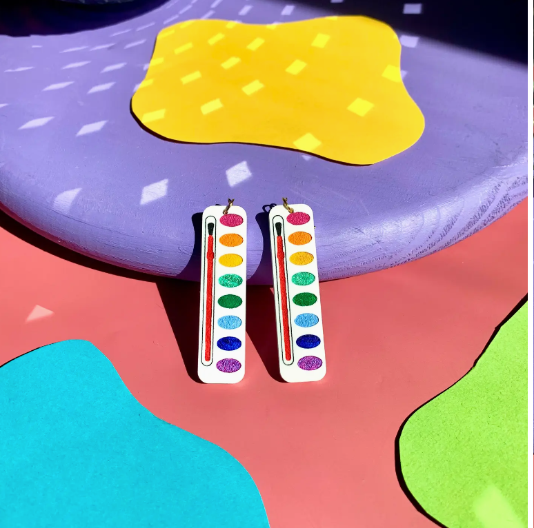 Watercolor Earrings