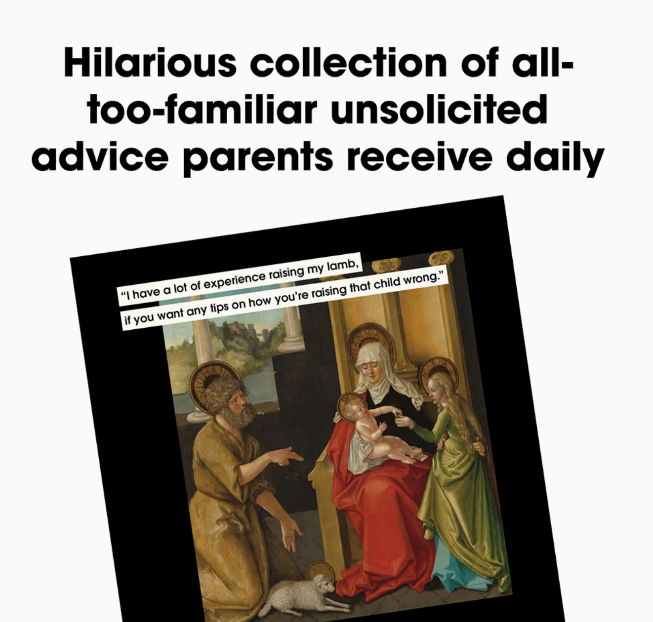 Parenting Advice to Ignore in Art & Life