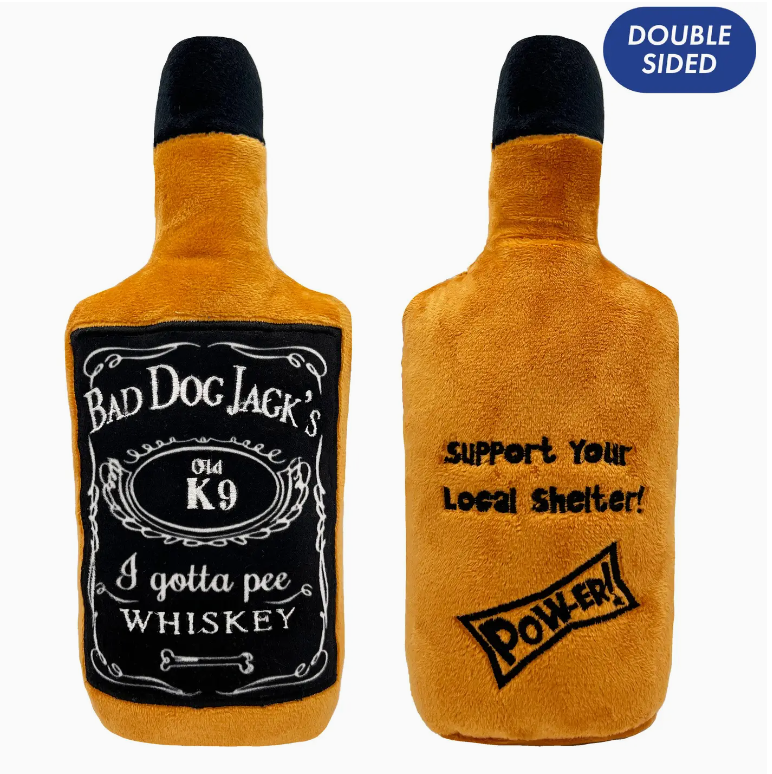 Bad Dog Jacks Whiskey Large Dog Toy