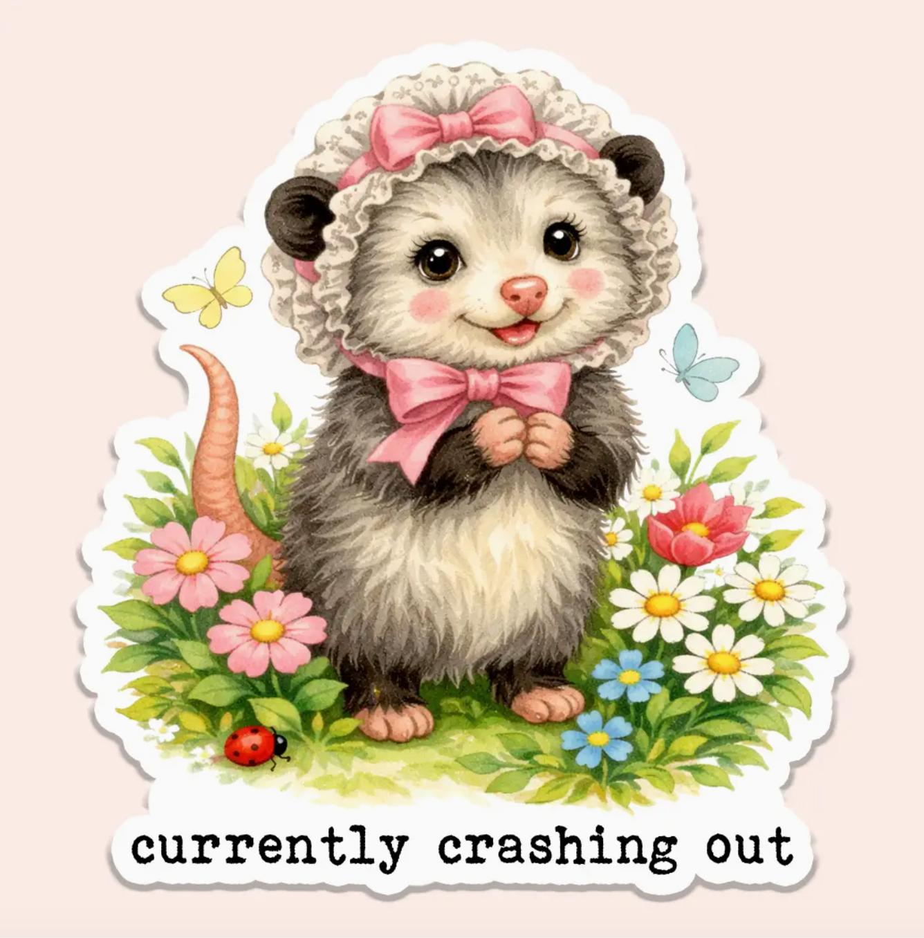 Crashing Out Sticker