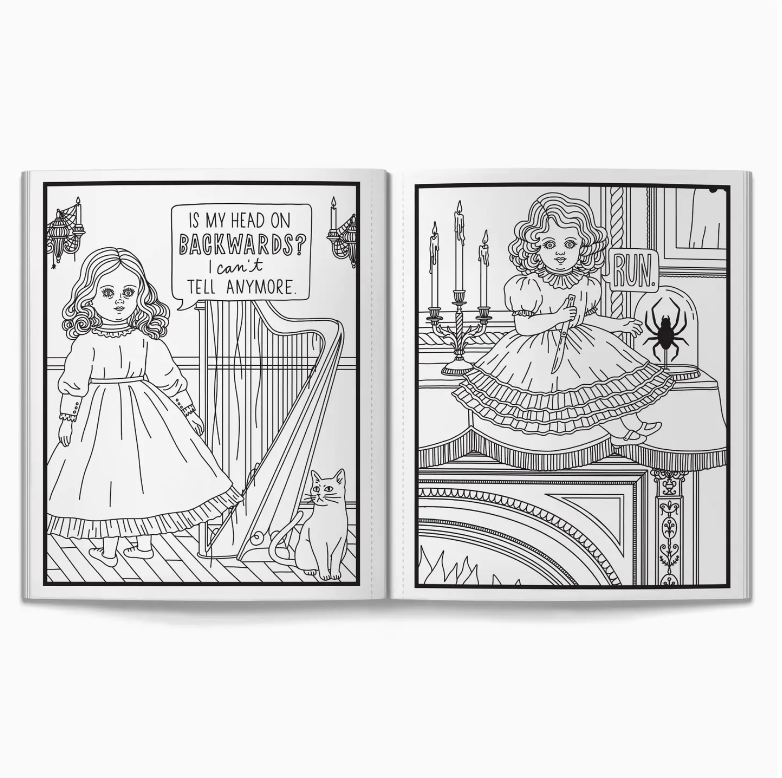 Haunted Dolls Coloring Book