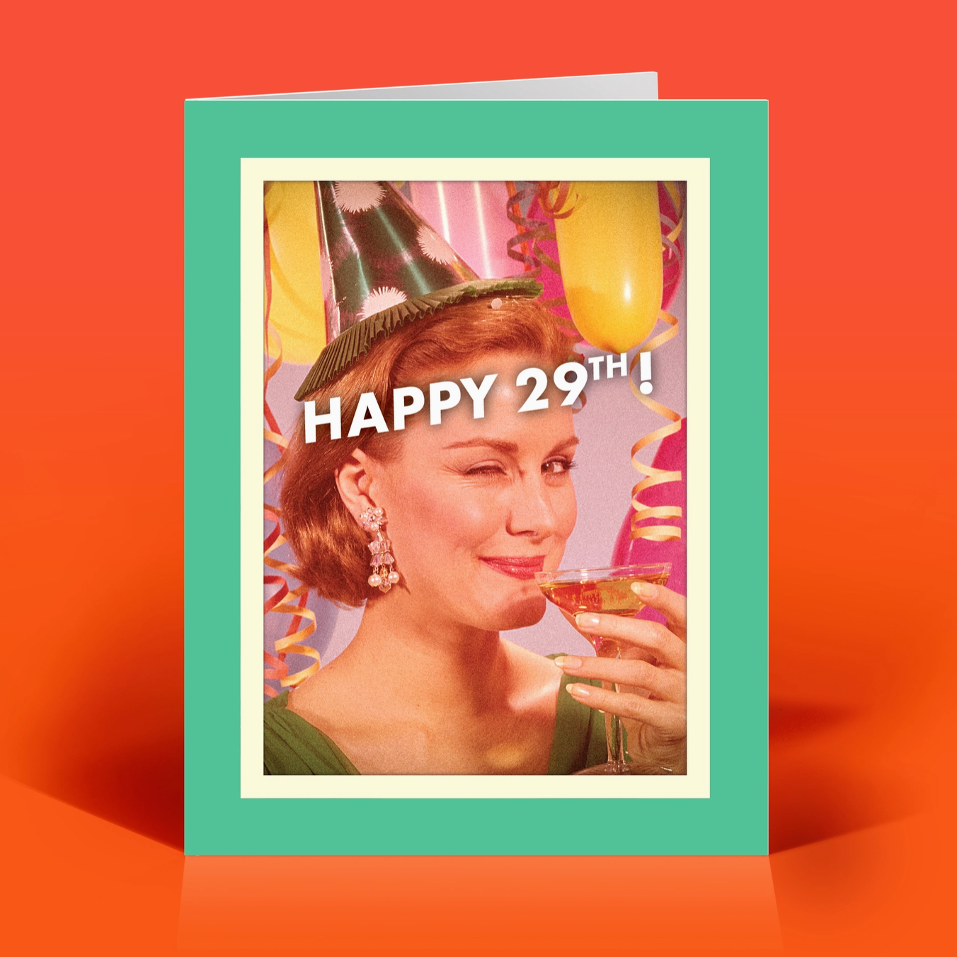 Happy “29th” Birthday Greeting Card