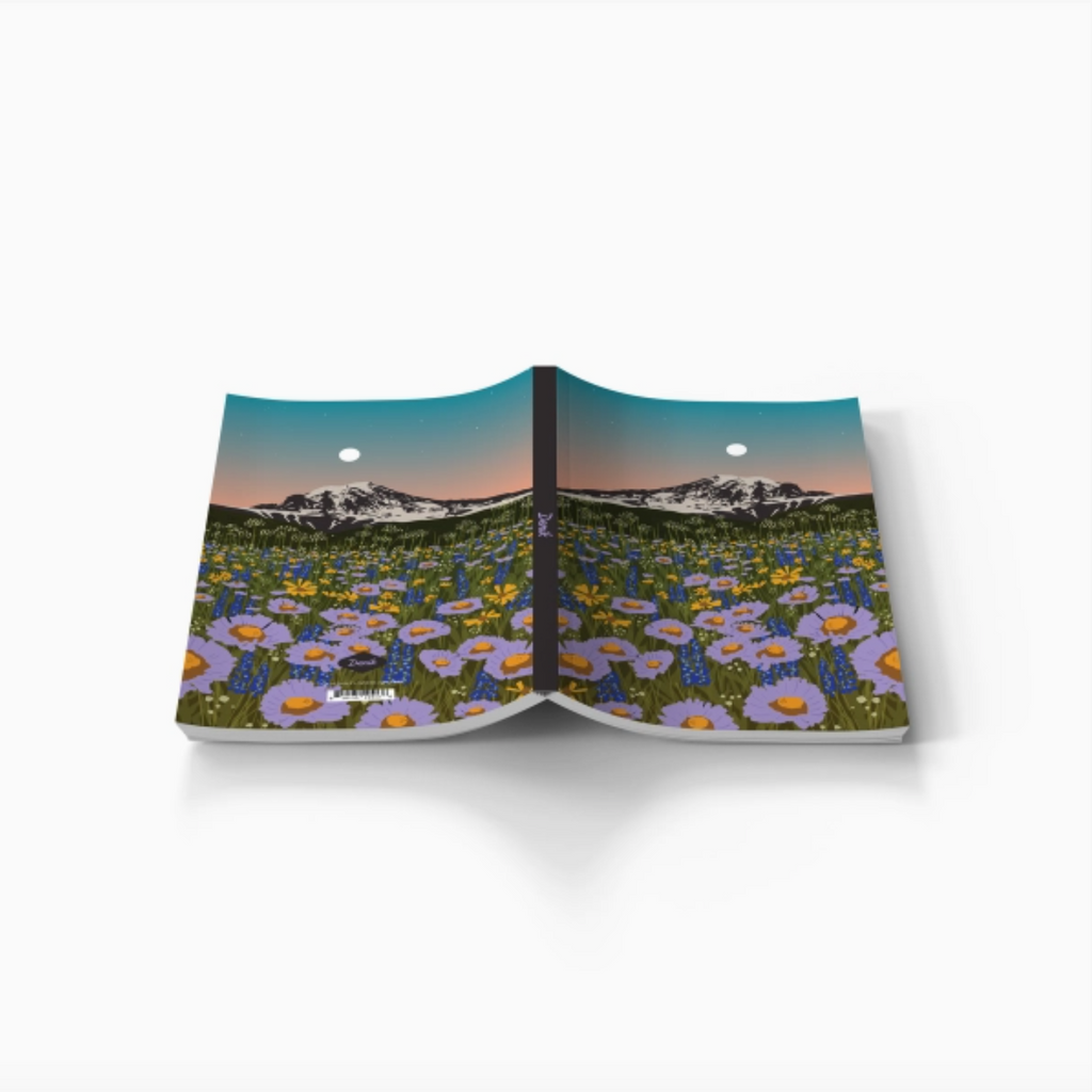 Mountain Flowers Layflat Notebook