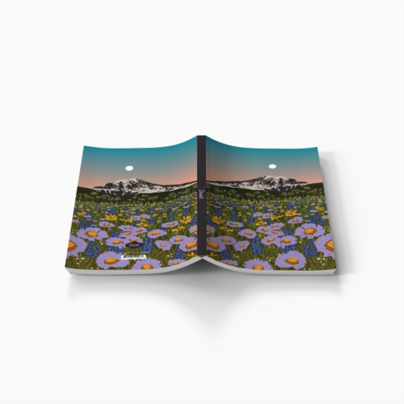 Mountain Flowers Layflat Notebook