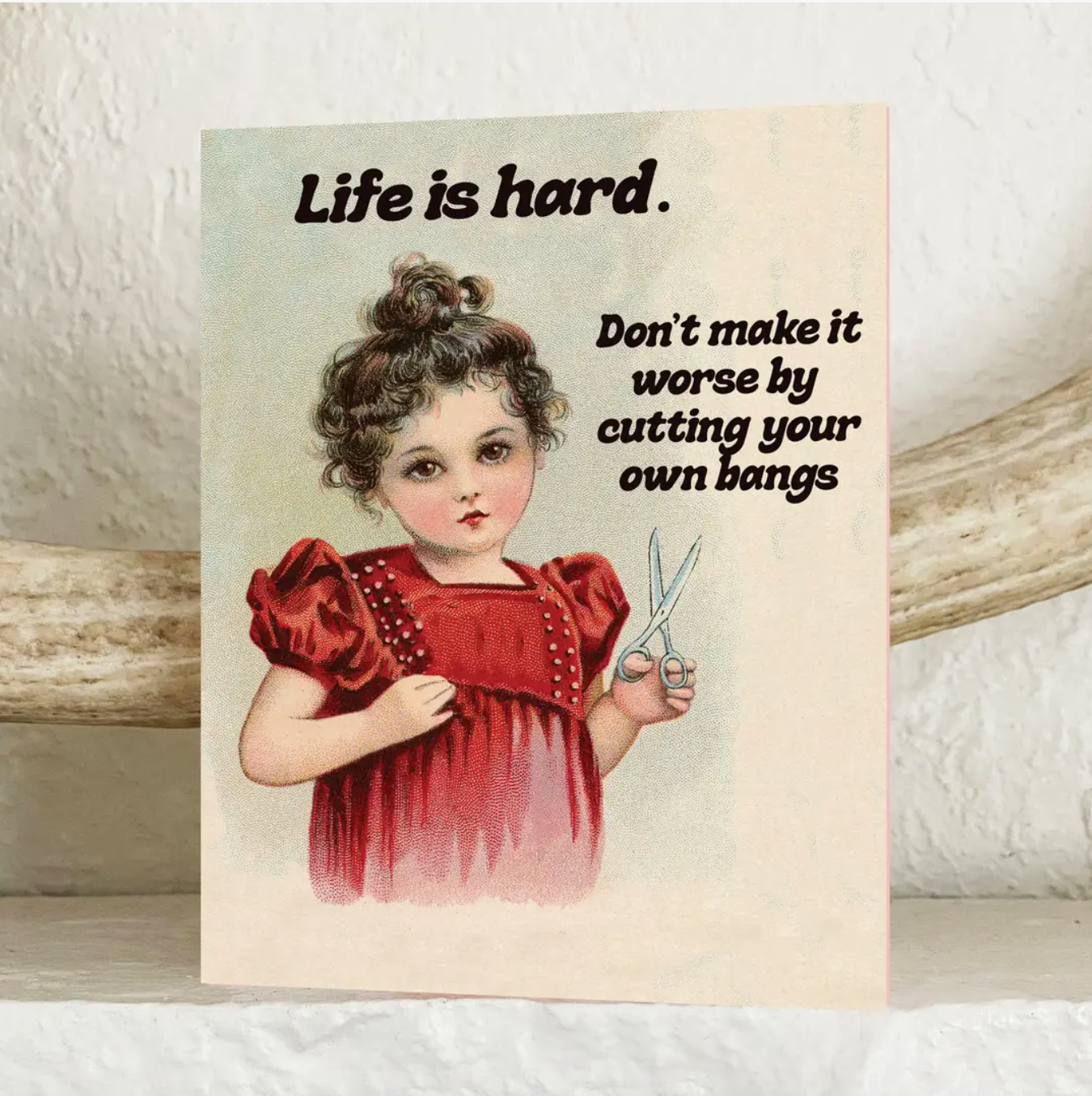 Bangs Greeting Card