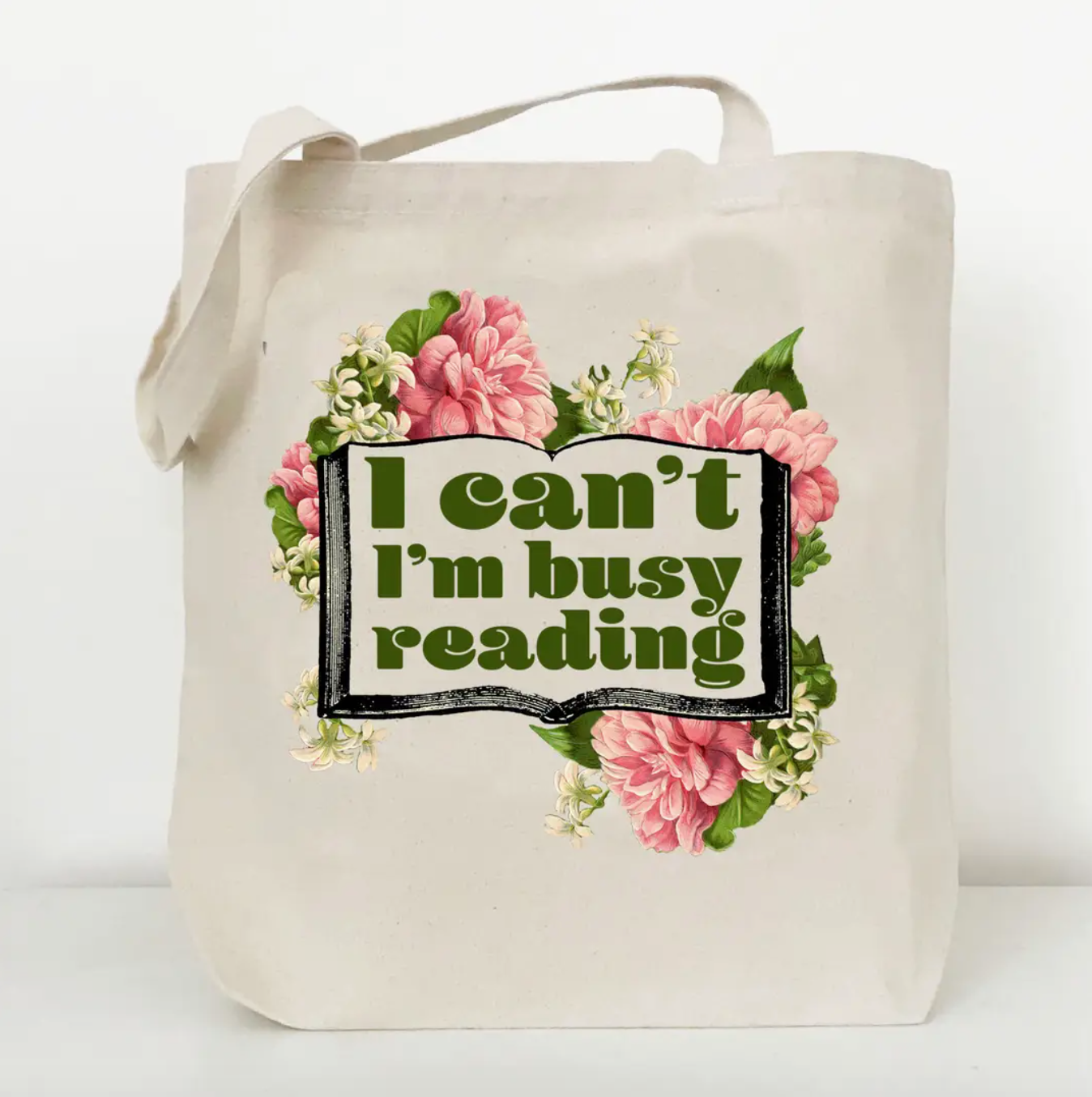 I Can't I'm Busy Reading Tote