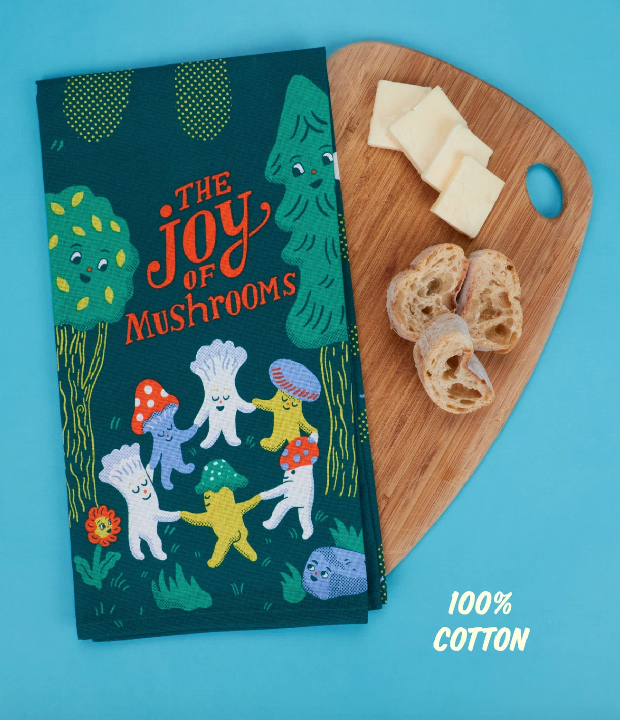 Joy Of Mushrooms Dish Towel