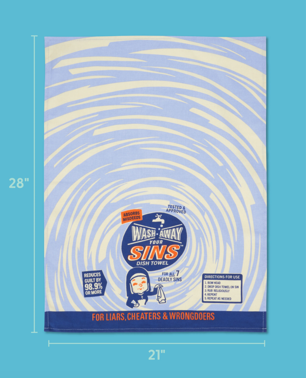 Wash Away Your Sins Dish Towel