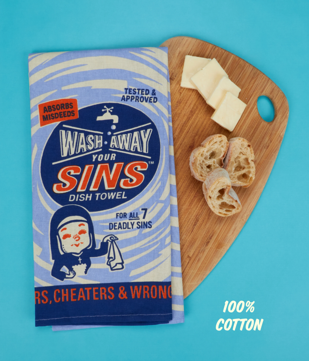 Wash Away Your Sins Dish Towel