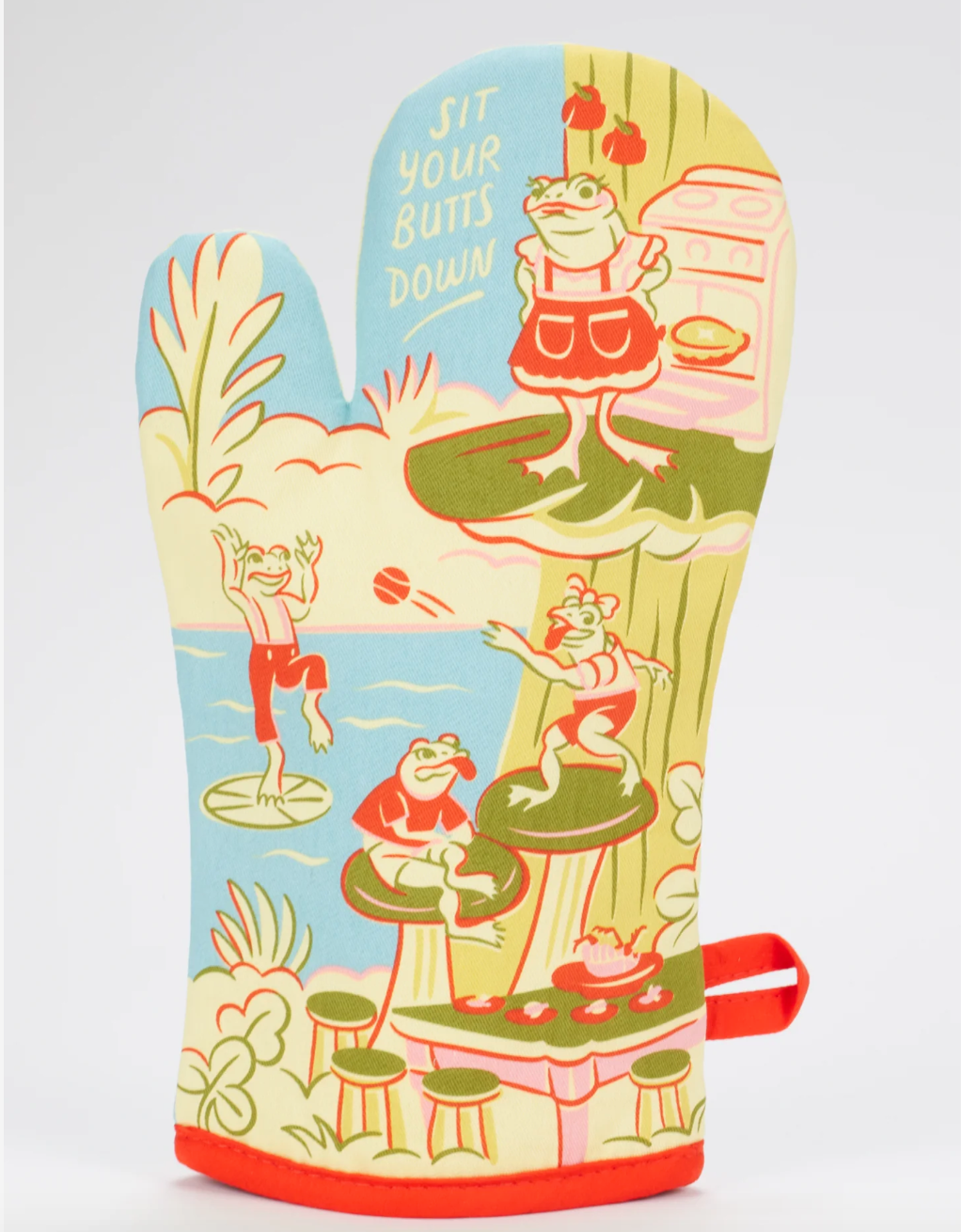 Sit Your Butts Down Oven Mitt