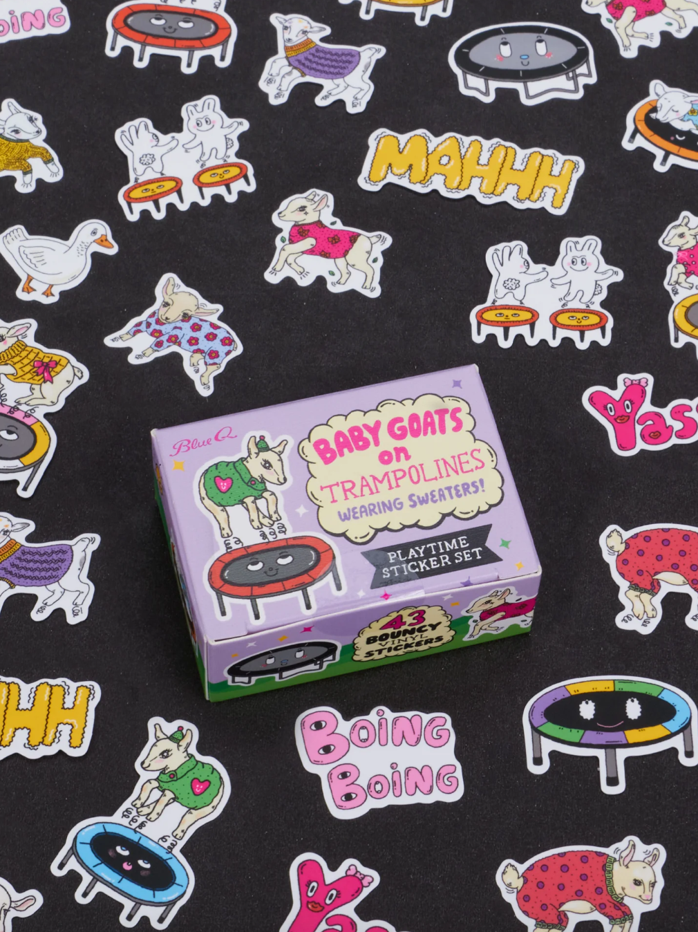 Baby Goats On Trampolines Sticker Set