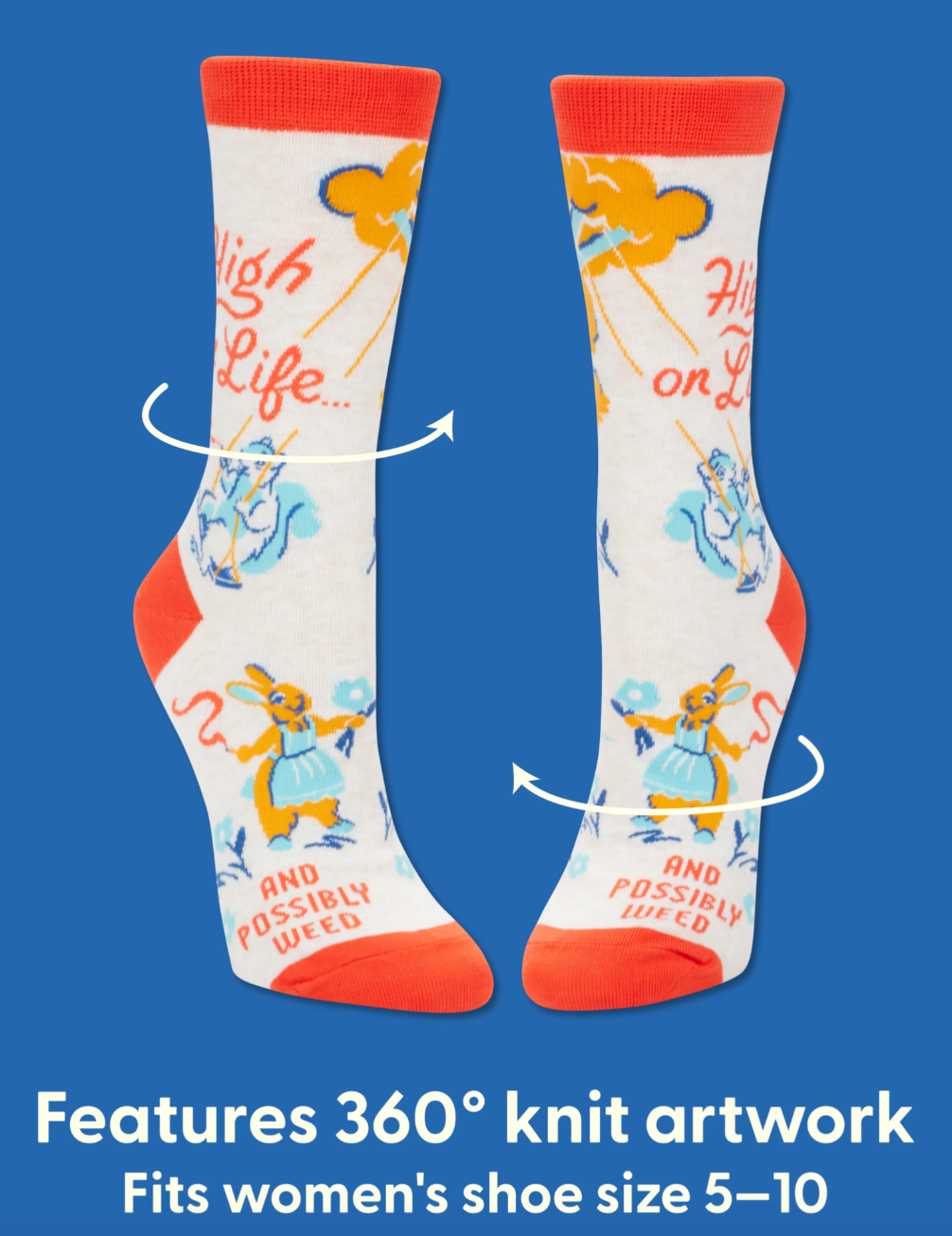 High On Life...And Possibly Weed Women's Crew Socks