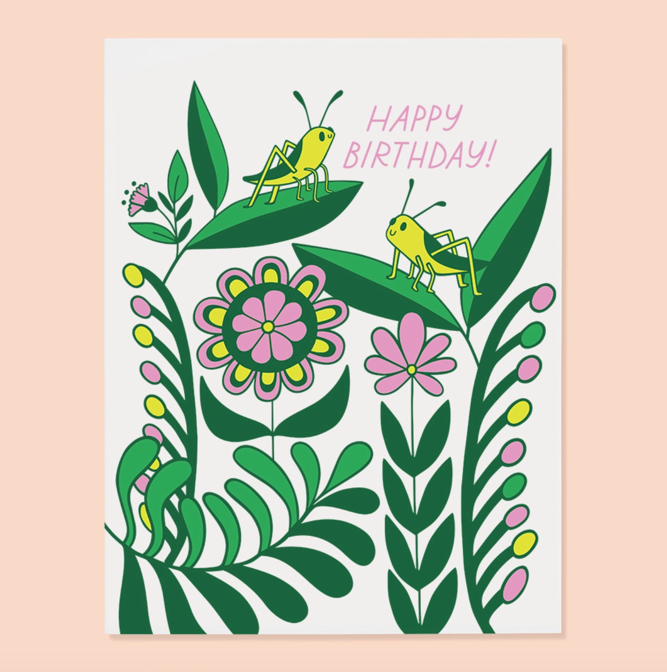 Grasshopper Birthday Card
