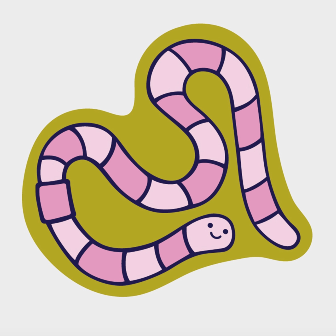 Worm Sticker
