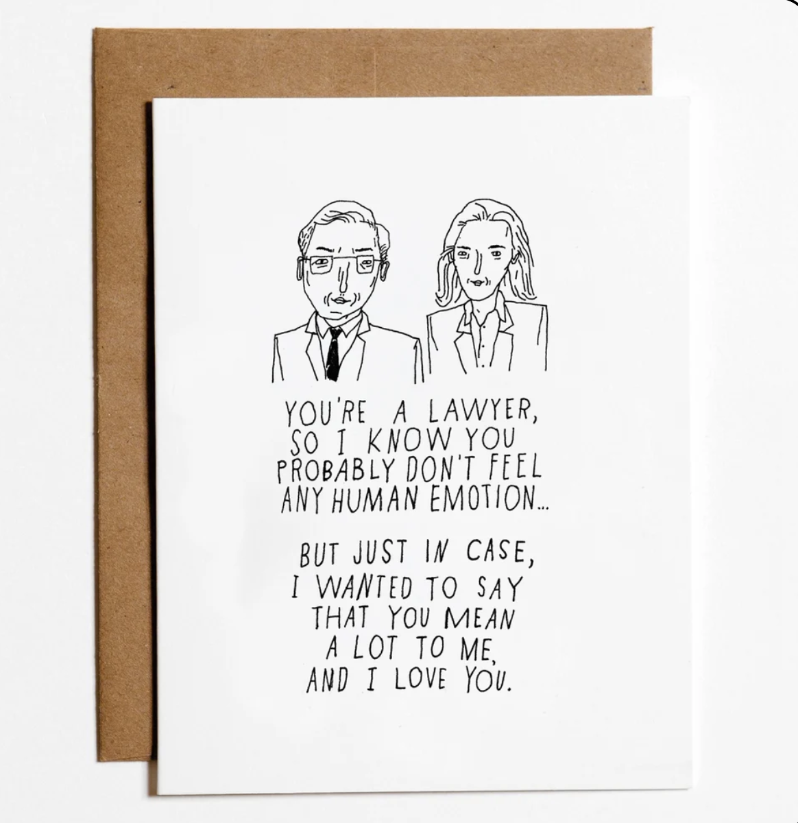 Lawyer Love Greeting Card