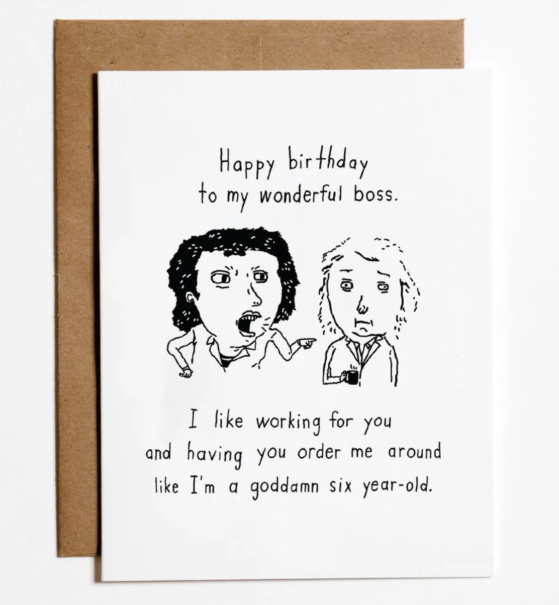 Boss 6 Year Old Greeting Card