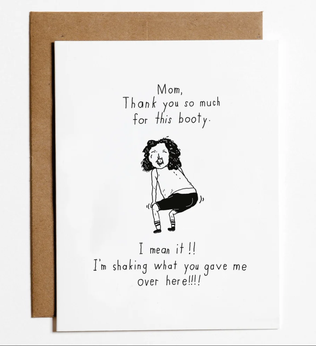Mom Booty Greeting Card