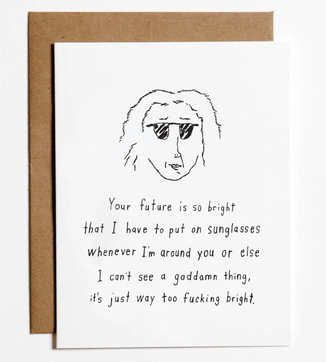 Future Bright Greeting Card