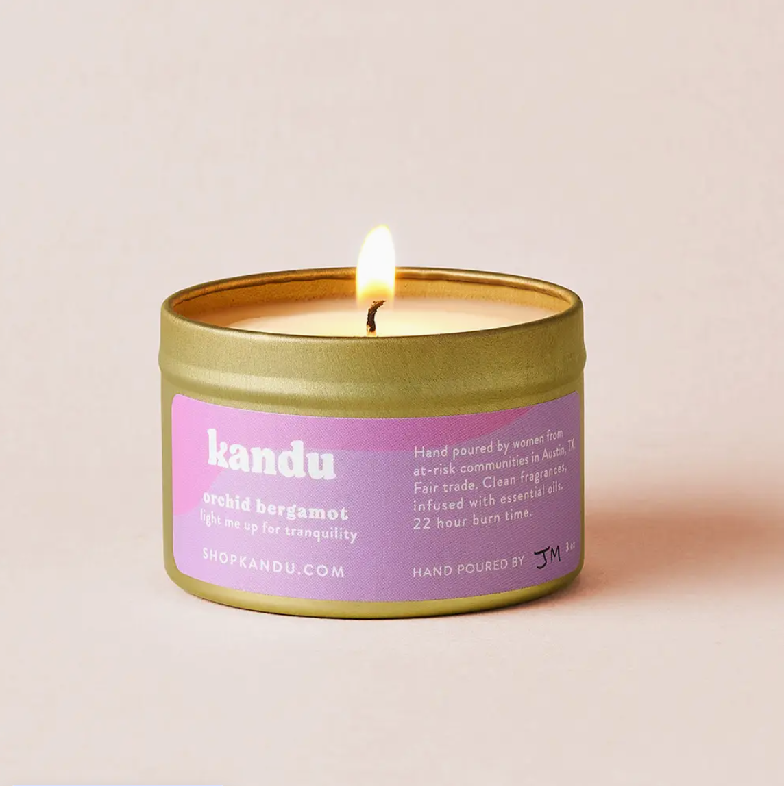 Kandu Orchid Bergamot Candle