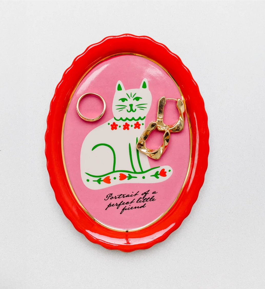 Cat Portrait Trinket Tray