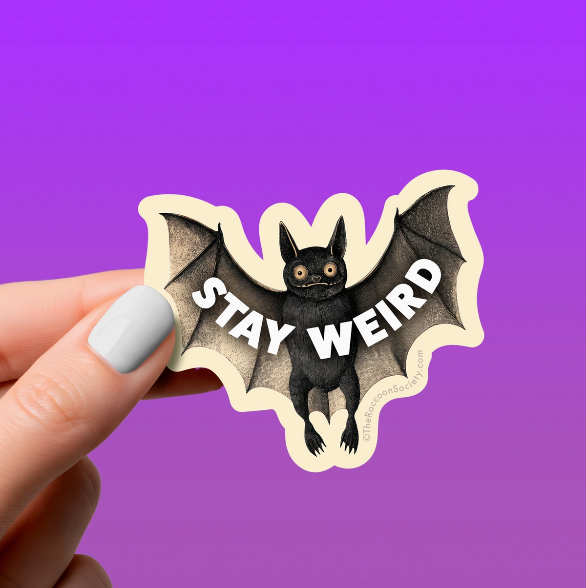 Stay Weird Bat Sticker