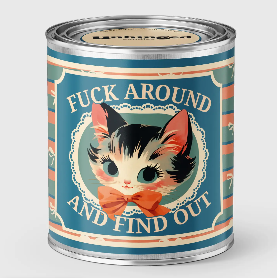 Fuck Around And Find Out Cat Soy Candle
