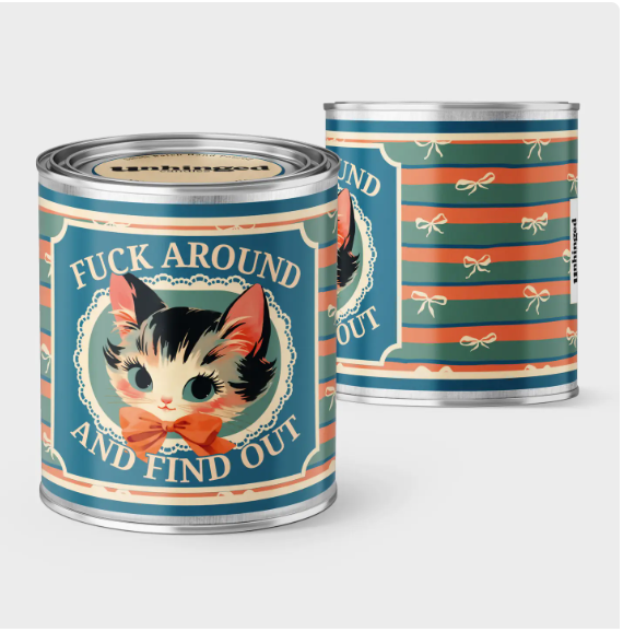 Fuck Around And Find Out Cat Soy Candle