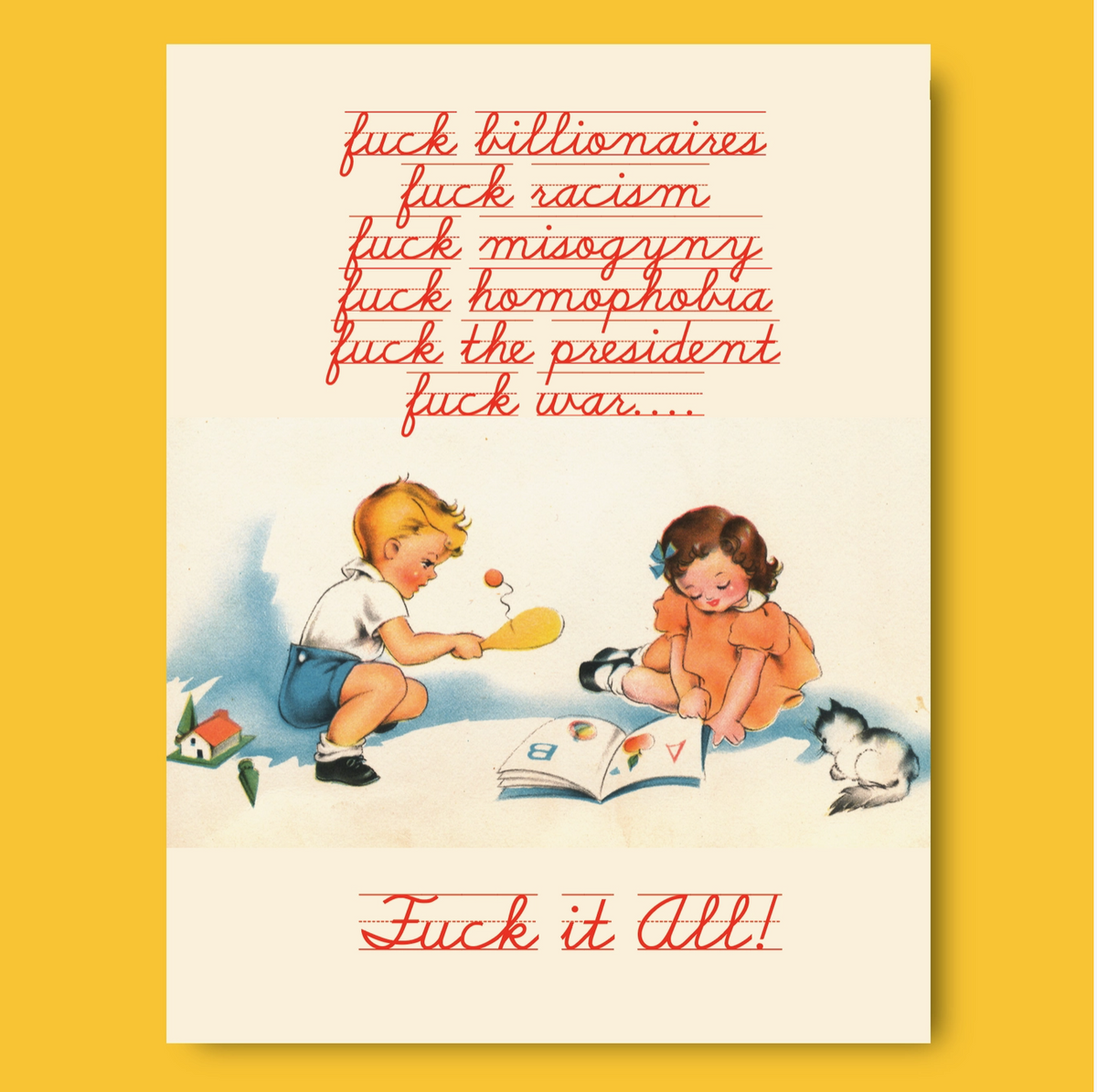 Fuck It All Greeting Card